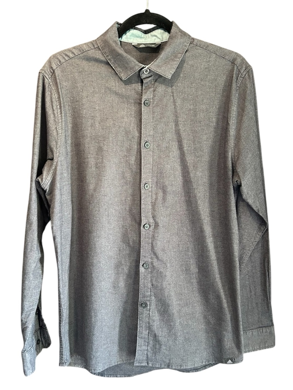 adidas Men's Long Sleeve Dress Shirt - Gray